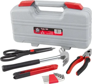 Woodworking Household Kit with Plastic Toolbox