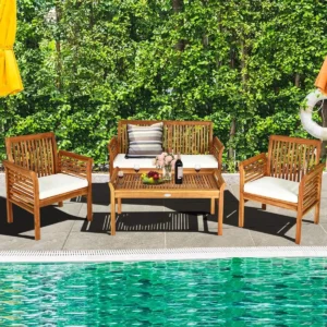 Outdoor Acacia Wood Sofa Set