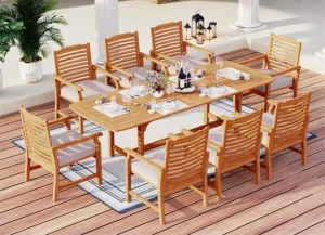 Acacia Outdoor Table Chairs Set