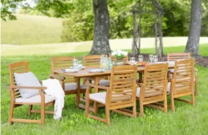 Acacia Outdoor Table Chairs Set