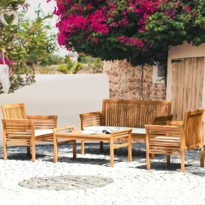 Outdoor Acacia Wood Sofa Set